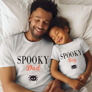Cute Spooky Boy Family Halloween Spider T Shirt