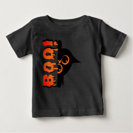 Cute Spooky Cat med "Boo": Halloween Cat Design T Shirt