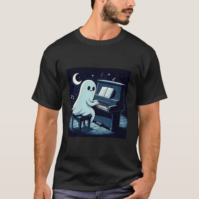 Cute & Spooky Ghost Art - Perfekt Halloween Vibes T Shirt (Framsida)