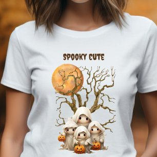Cute Spooky Ghost Bus eller godis-familjen T Shirt