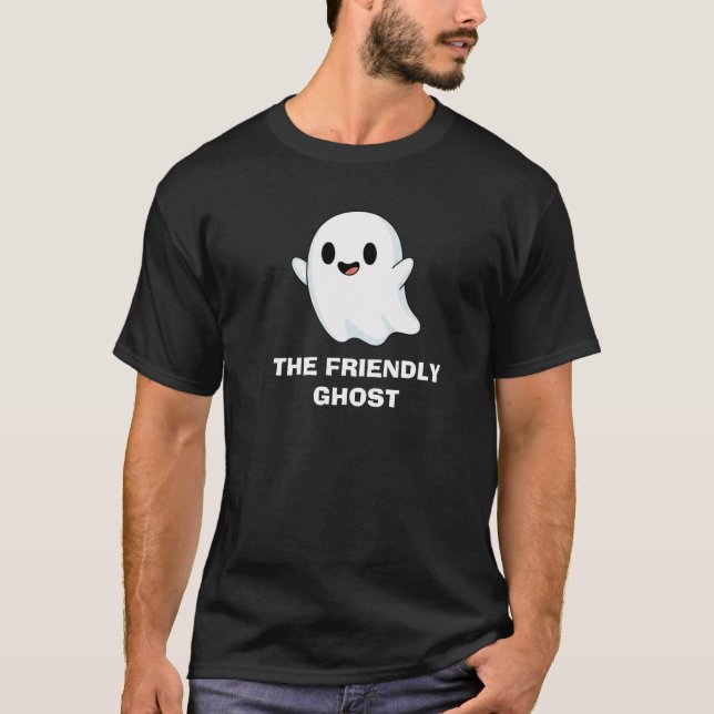 cute spooky ghost design  t shirt (Framsida)