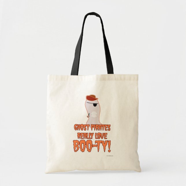Cute Spooky Ghost Pirat Halloween Slogan Tygkasse (Framsidan)
