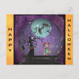 Cute Spooky Gothic Halloween Vykort