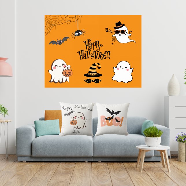 Cute & Spooky Halloween Dekorativ kudde (Skapare uppladdad)