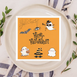 Cute & Spooky Halloween fest Napkins Pappersservett