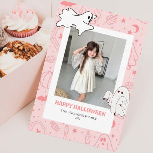 Cute Spooky Halloween-fotokort