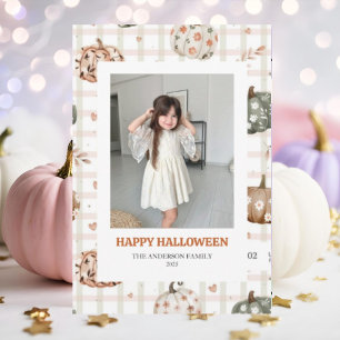 Cute Spooky Halloween-fotokort