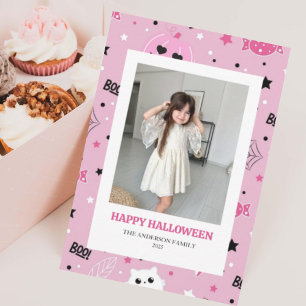 Cute Spooky Halloween-fotokort
