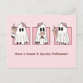 Cute & Spooky Halloween Helgdag Postcard - Kawaii Helg Vykort
