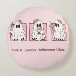 Cute & Spooky Halloween Kawaii Party Rund Kudde