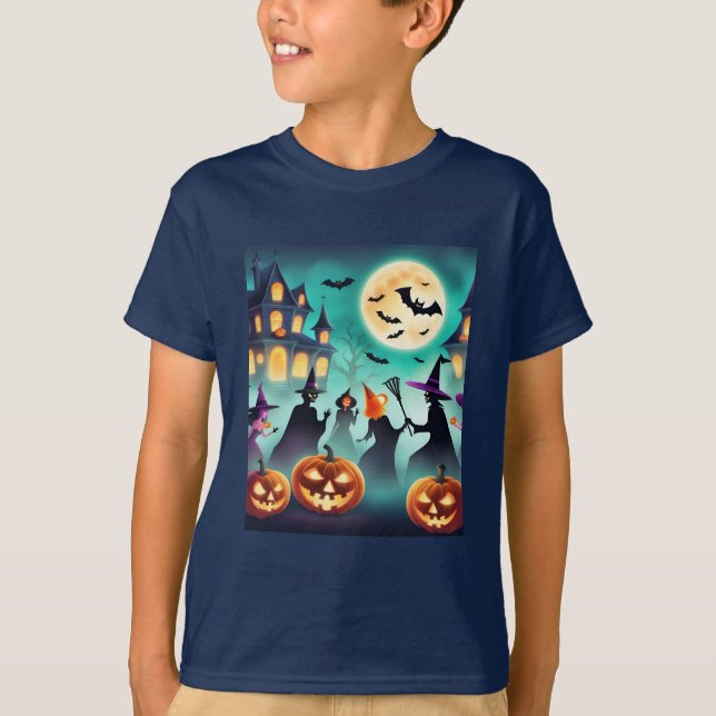 Cute & Spooky: Halloween Magic för barn T Shirt (Framsida)