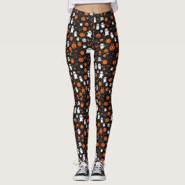 Cute Spooky Halloween Mönster Leggings