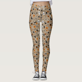Cute Spooky Halloween Mönster Leggings