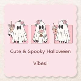 Cute & Spooky Halloween Papper Underlägg - Kawaii 