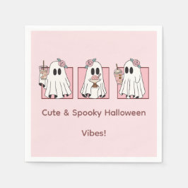 Cute & Spooky Halloween Pappra Napkins Kawaii Pary Pappersservett