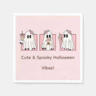 Cute & Spooky Halloween Pappra Napkins Kawaii Pary Pappersservett