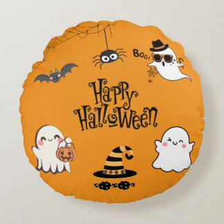 Cute & Spooky Halloween Rund Kudde