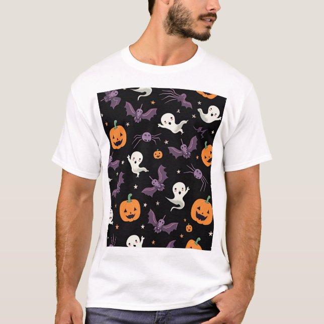 Cute Spooky Halloween T-Shirt (Framsida)