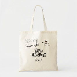 Cute & Spooky Halloween Tote Bag Tygkasse