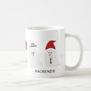 Cute Spooky jul Spöken Coffee Mugg