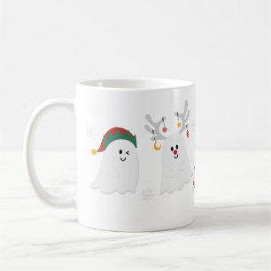 Cute Spooky jul Spöken Kaffemugg