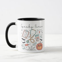 Cute Spooky Nurse Halloween Mugg
