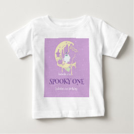 Cute Spooky One Ghost Måne Halloween 1:a födelseda T Shirt