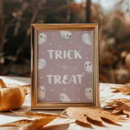 Cute Spooky One Halloween Bus eller godis Poster