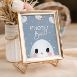 Cute Spooky One Halloween Photo Booth-tecken Poster