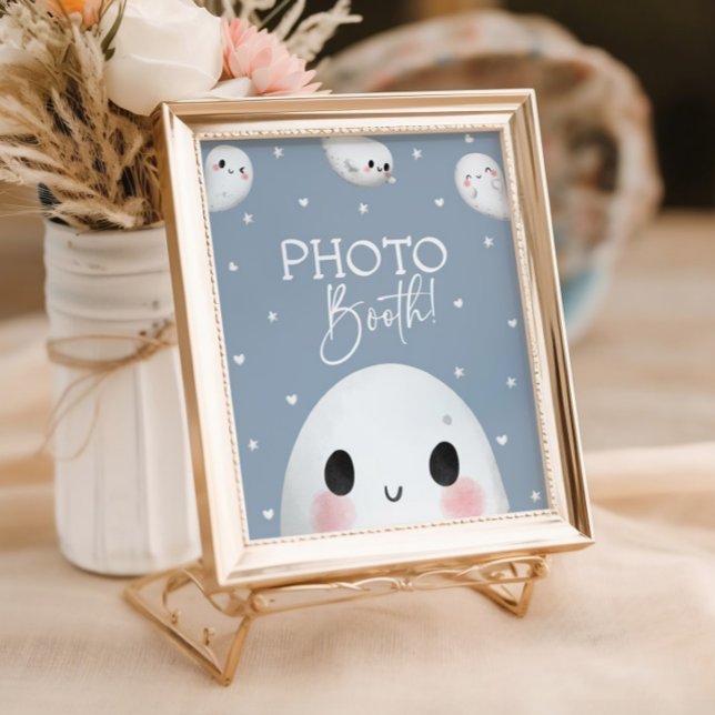 Cute Spooky One Halloween Photo Booth-tecken Poster (Skapare uppladdad)