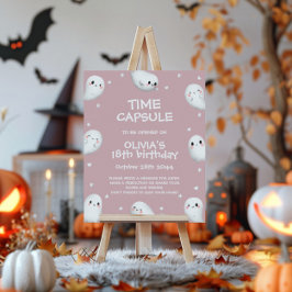 Cute Spooky One Halloween Time Capsule-tecken Poster
