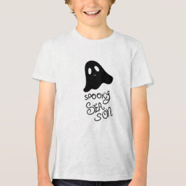 Cute Spooky Season Ghost Tri-Blend T-Shirt 