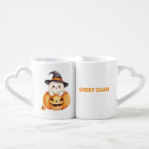 Cute Spooky Season Halloween Ghost Pumpkin Lovers
