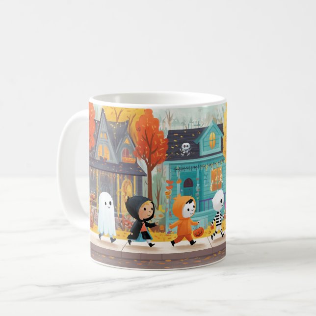 Cute & Spooky Trick eller Treaters Mugg (Framsida vänster)