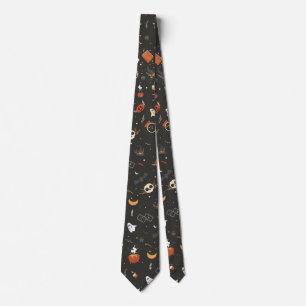 Cute Spooky Whimsical Halloween Mönster-bakgrund Slips