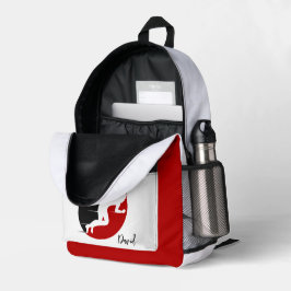 Cute Sports Man Fitness Athletic Red Logotyp