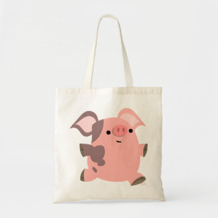 Cute Sporty Tecknad Gris Bag Tygkasse