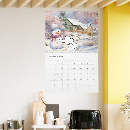 Cute Spot the White Elephant Kalender