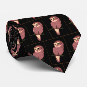 Cute Spoted Uggla Neck Tie Slips