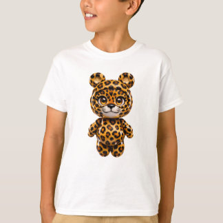 Cute Spotted Leopard Kawaii Safari Shirt Kids T