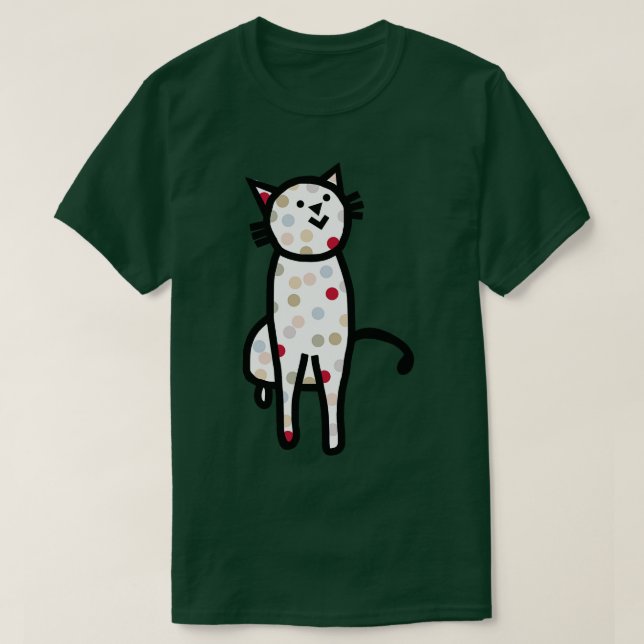 Cute Spotty Kattunge T Shirt (Design framsida)