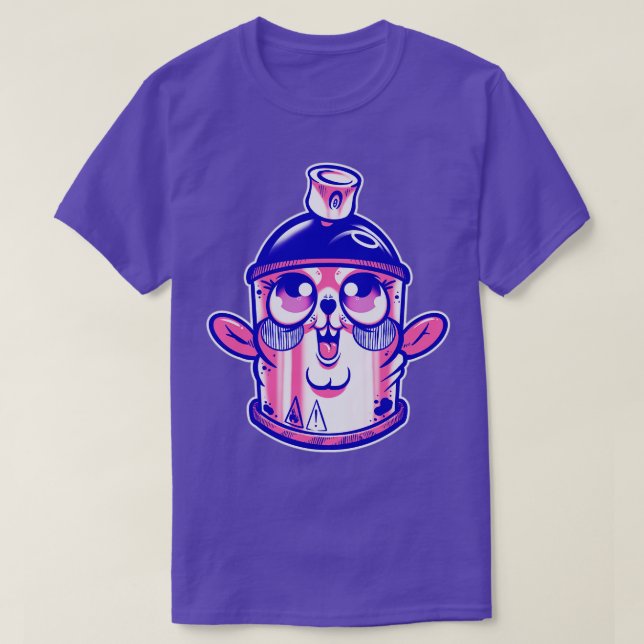 Cute Spraycan T Shirt (Design framsida)