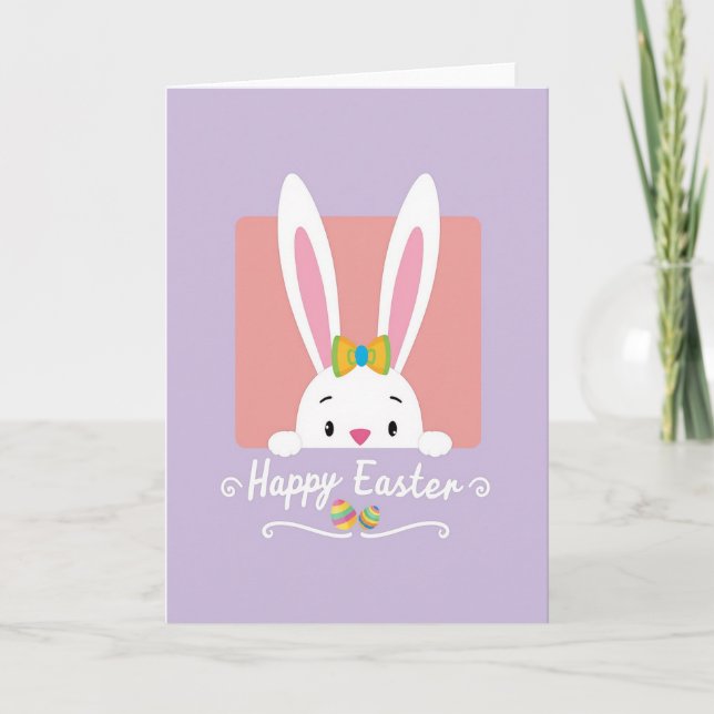 Cute Spring Creature Peek Card Kort (Framsida)