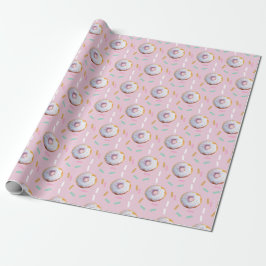 Cute Sprinkle Donut Watercolor Pattern Presentpapper