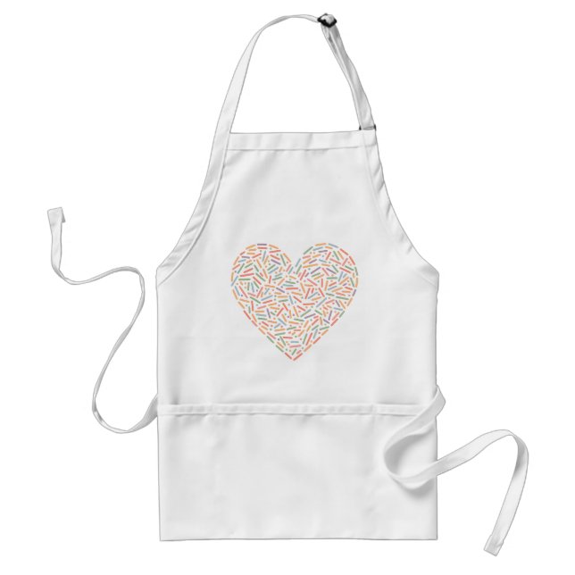 Cute Sprinkle Heart | Baby Sprinkle Förkläde (Framsidan)
