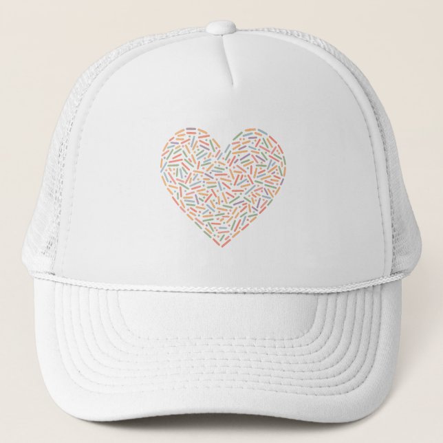 Cute Sprinkle Heart | Baby Sprinkle Keps (Framsida)