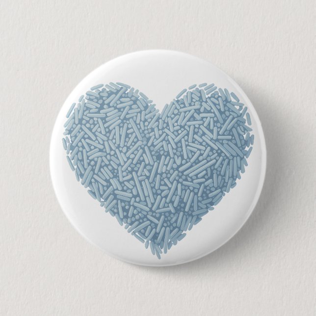 Cute Sprinkle Heart | Baby Sprinkle Knapp (Framsida)