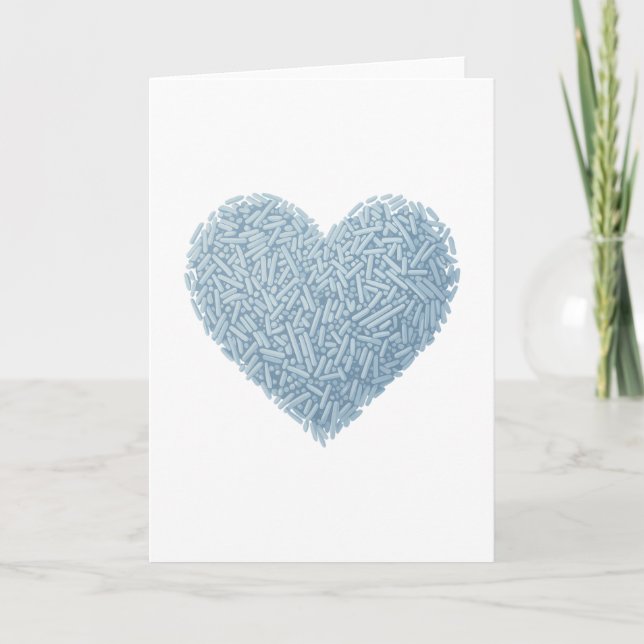 Cute Sprinkle Heart | Baby Sprinkle Kort (Framsida)