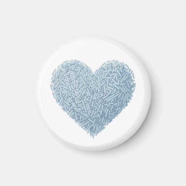 Cute Sprinkle Heart | Baby Sprinkle Magnet (Framsidan)