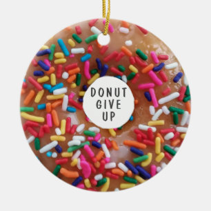 Cute Sprinkled Donut-inspirationsoffert Julgransprydnad Keramik